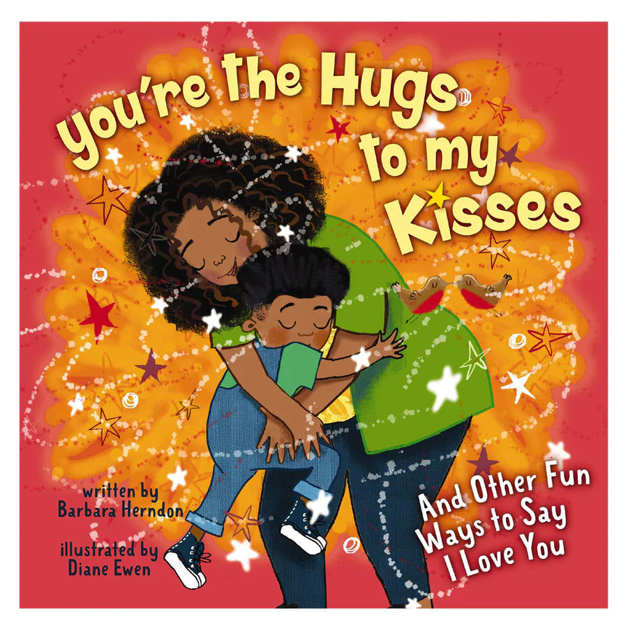 Book cover of 'You're the Hugs to my Kisses' with an illustration of a mother and child hugging.
Picture book about love for kids
Parent and child bonding book
Bedtime story about love
Heartwarming children’s books
Kids gift books South Africa
Illustrated storybooks for toddlers