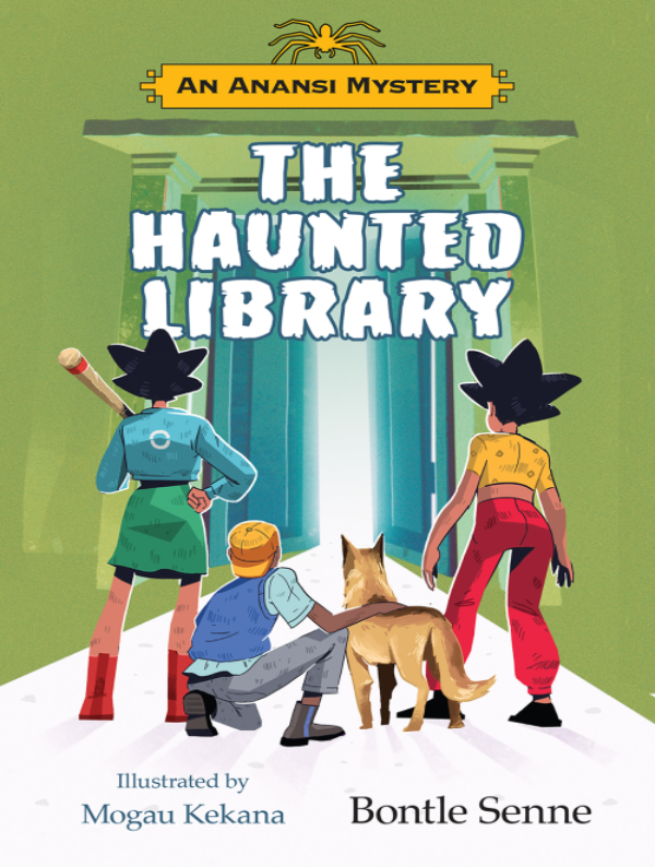 edelan kay, picture book, diverse children's books, an anansi mystery: the haunted library by bontle senne, an anansi mystery: the haunted library, bontle senne