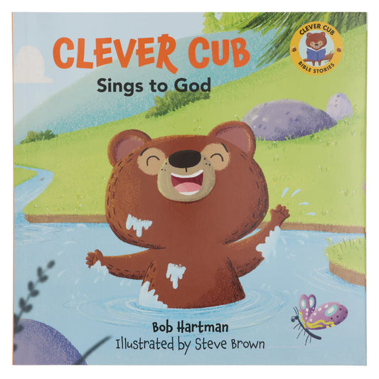 Book cover of 'Clever Cub Sings to God' with a cartoon bear in water and landscape background.

Christian children’s book about worship
Children’s Bible story books
Teaching children praise and worship
Faith-based picture books for kids
Christian books for preschool and early readers