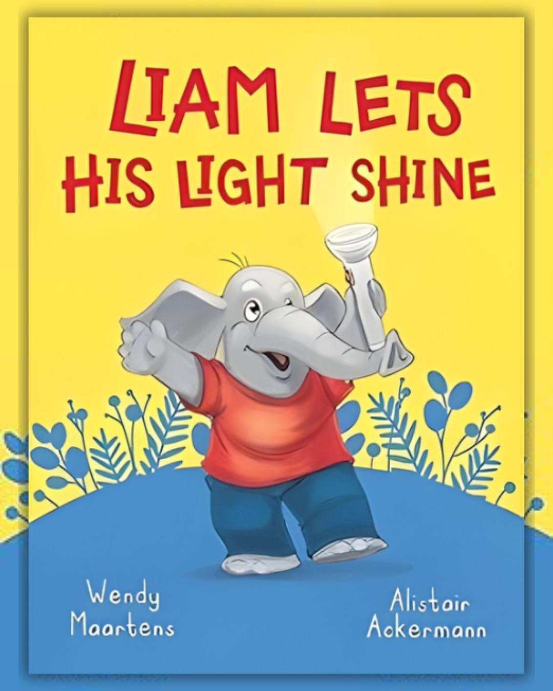 Cover of Liam Lets His Light Shine by Wendy Maartens, a children’s picture book about courage and emotional confidence.