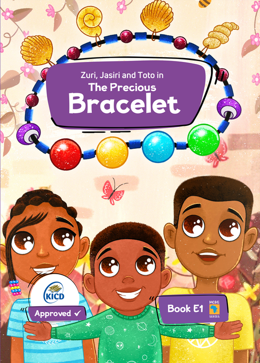 The Precious Bracelet by MORE Africa Series about Zuri and Jasiri helping Aunty Fatuma find her missing bracelet, a story about African culture, family, and identity.