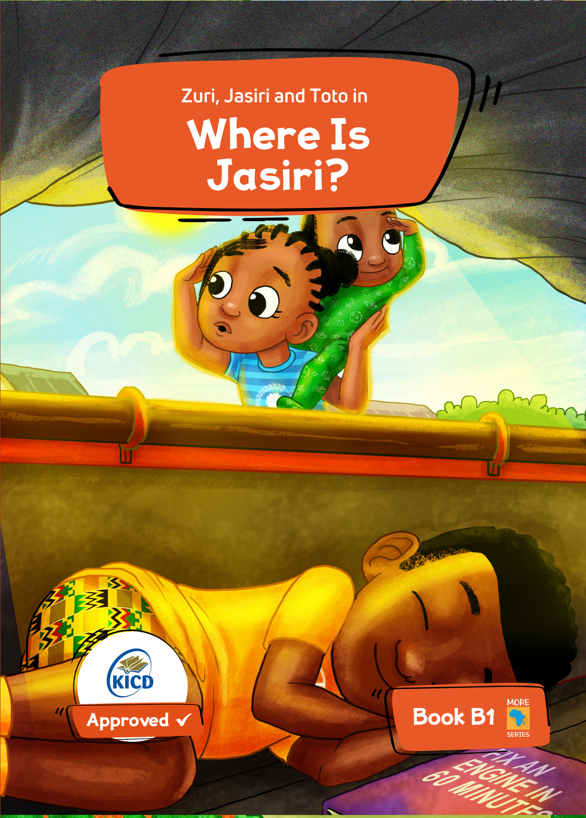 Where Is Jasiri? by MORE Africa Series, a Grade 1 children's early reader about family teamwork and finding Jasiri.