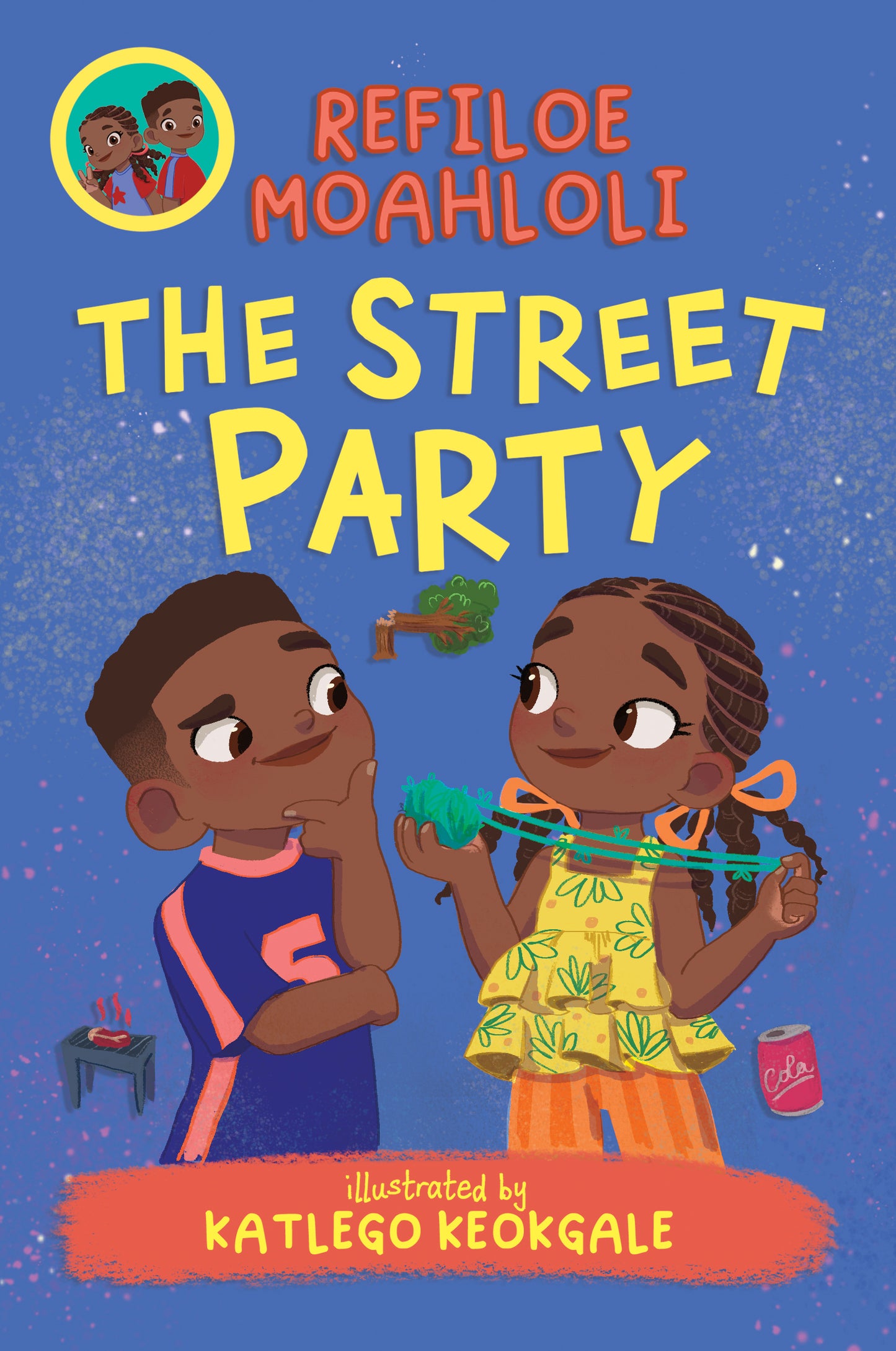 Book 4 in the Rorisang and Morena early reader series by Refiloe Moahloli featuring twins enjoying the traditional South African game mgusha with family and neighbours during a power outage for ages 5–9.